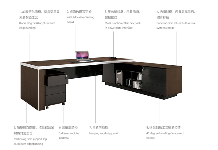 決策層辦公桌辦公班臺(tái)